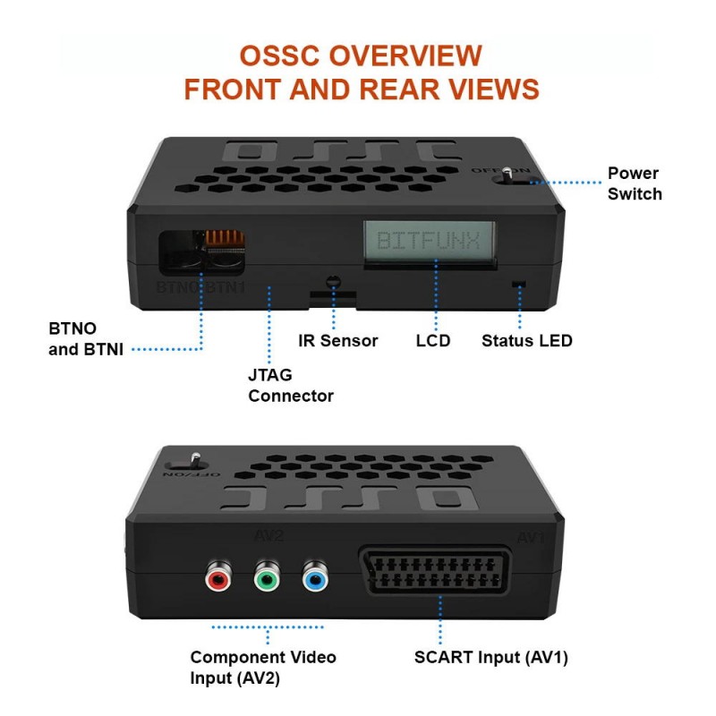 正規品 OSSC Open Source Scan Converter OSSC HDMI Open Source Scan Converter HDMI to Scart Converter