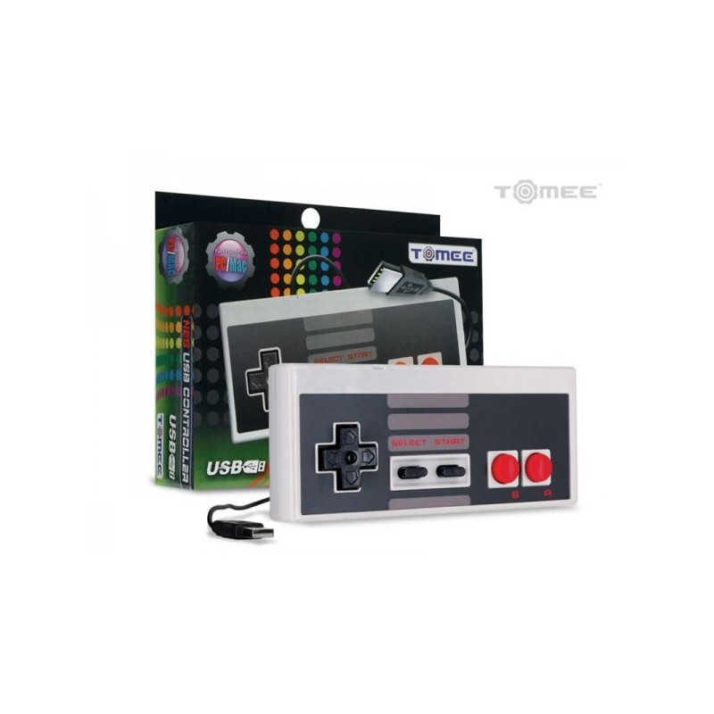 Mando Pad tipo Super Nintendo, Famicon, USB para PC o Mac